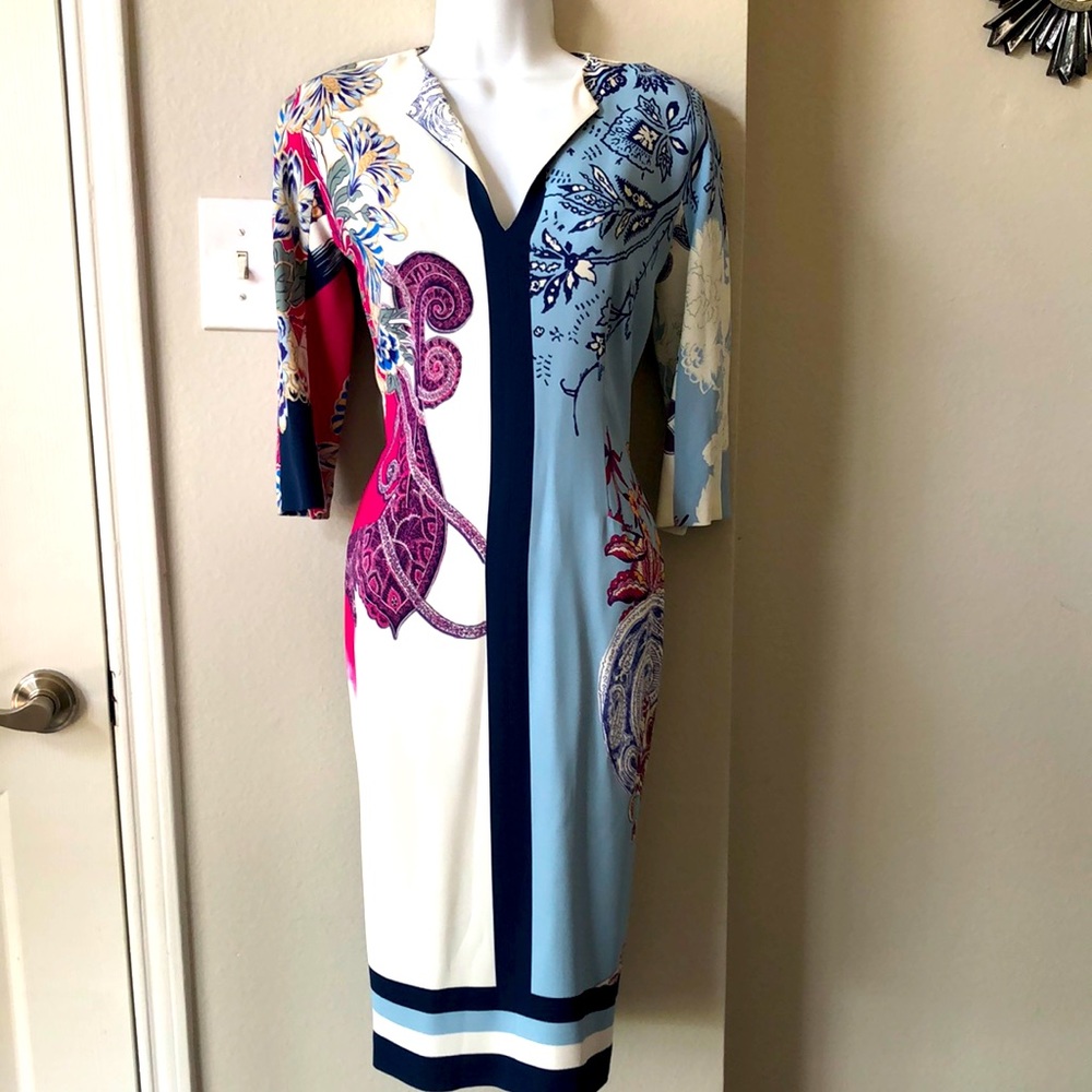 Etro Silk Dress with V neck